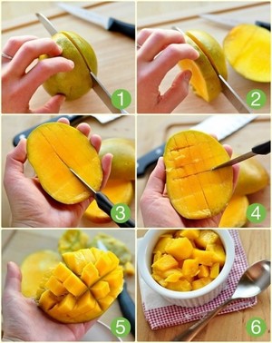 Как можно почистить манго