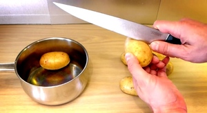 Способы чистить картофель