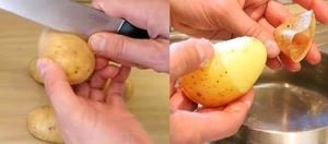 Как легко очистить картофель