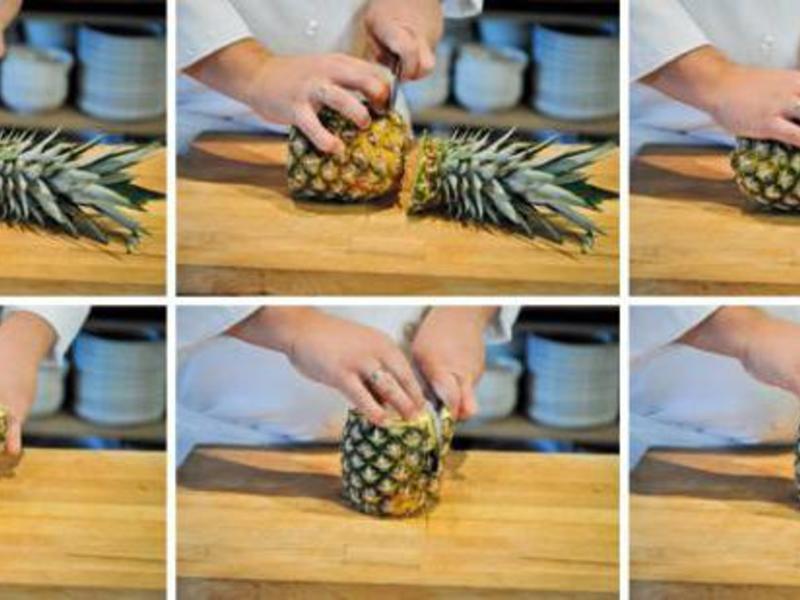 Правильная нарезка ананас