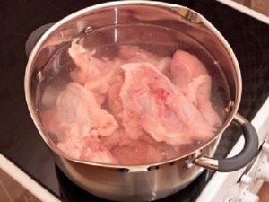 Приготовления домашней курицы