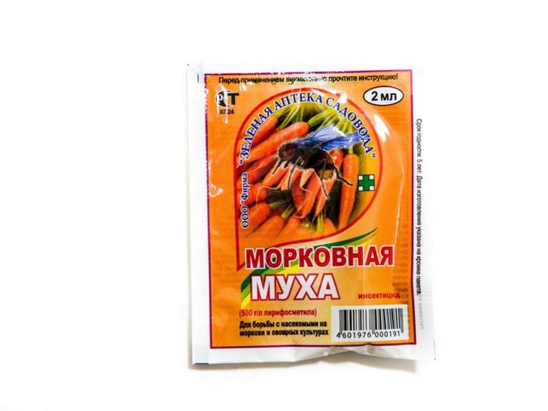 Применение препарата от морковной мухи