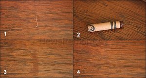 Как можно убрать мелкие и крупные царапины на ламинате с помощью подручных средств