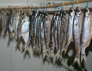 Способ хранения вяленой рыбы